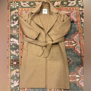 Abercrombie Women's Wool-Blend Belted Blanket Coat - XS NWOT